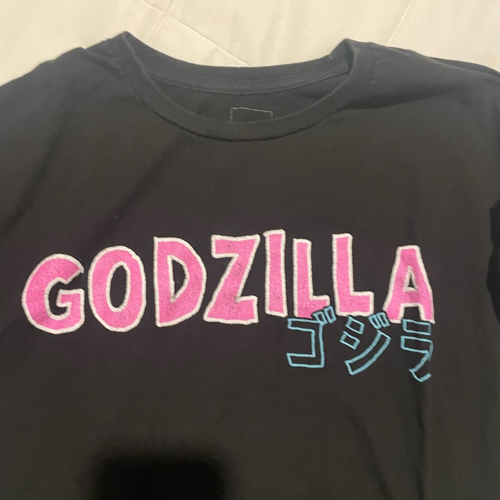 Godzilla Men's Black Graphic Tee